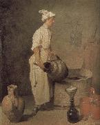 Jean Baptiste Simeon Chardin In the cellar of the boys to clean jar Germany oil painting artist